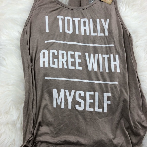 Pretty Rebel | I Totally Agree With Myself Tank M - Picture 3 of 8